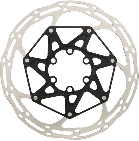 SRAM Centerline X Rounded 6-hole Brake Rotor w/ Steel Bolts, 2-Part - silver-black/160 mm