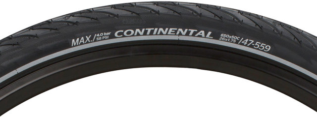 Continental Cubierta de alambre Contact 20" - negro-reflejante/20x1,75 (47-406)