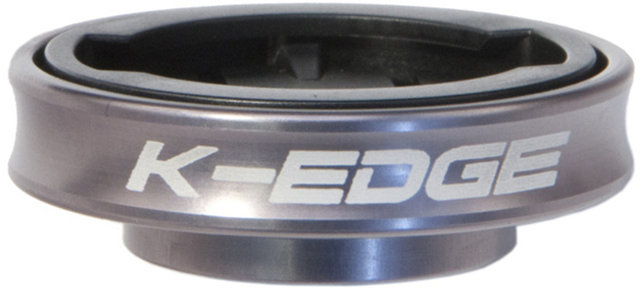 K-EDGE Vorbauhalterung Gravity Cap für Garmin Edge - gunmetal/1 1/8"