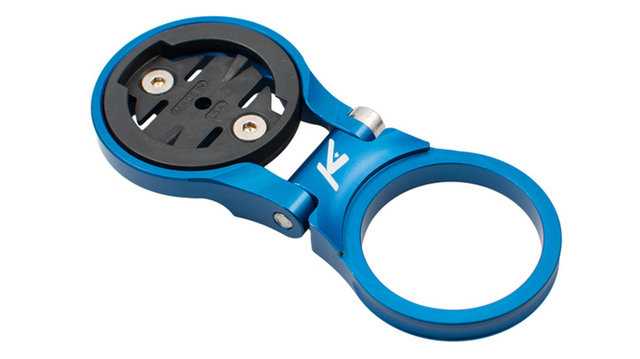K-EDGE Adjustable Stem Mount for Garmin Edge & Forerunner - blue/1 1/8"