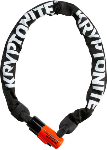 Kryptonite Evolution 4 Integrated Chain Kettenschloss - schwarz-orange-weiß/90 cm