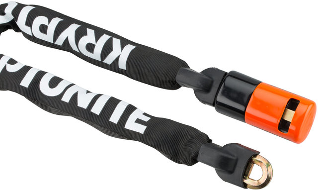 Kryptonite Evolution 4 Integrated Chain Kettenschloss - schwarz-orange-weiß/90 cm