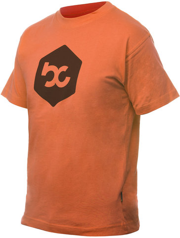 bc basic T-Shirt Kids logo - dark orange/XXL