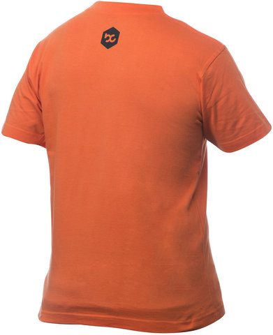 bc basic T-Shirt Kids logo - dark orange/XXL