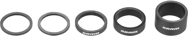 SRAM Set d'Entretoises pour Direction Headset Spacer Carbone UD 5 pièces - black-white/universal