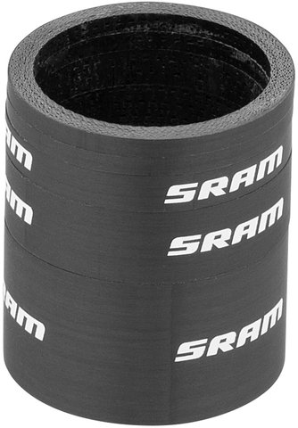 SRAM Set d'Entretoises pour Direction Headset Spacer Carbone UD 5 pièces - black-white/universal