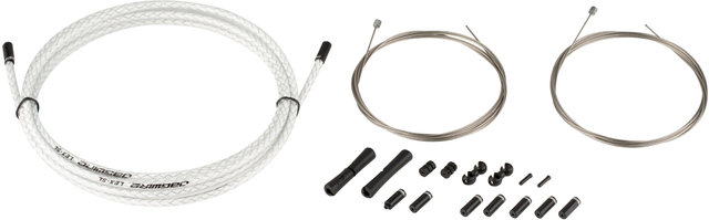 Jagwire Set de cables de cambios 2X Sport - braided white/universal