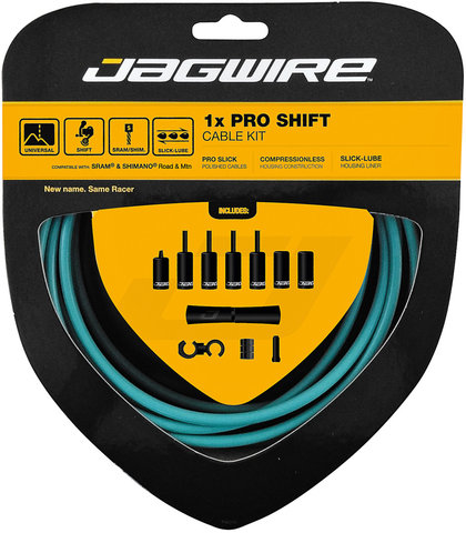 Jagwire 1X Pro Shifter Cable Set - Bianchi celeste/universal