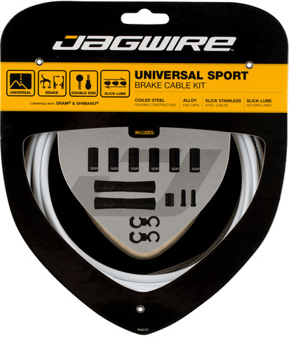 Jagwire Universal Sport Bremszugset - white/universal