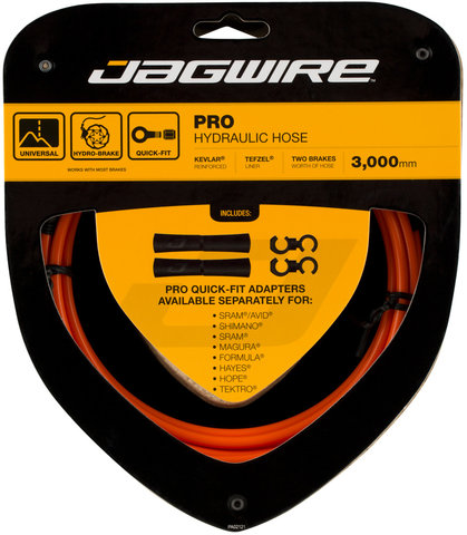 Jagwire Bremsleitung Mountain Pro Hydraulic Hose - orange/3000 mm