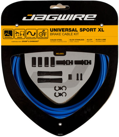 Jagwire Universal Sport XL Bremszugset - SID blue/universal