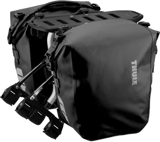 Thule Portaequipajes Tour Rack + bolsas de bicicleta Shield Pannier S - black/26 litros