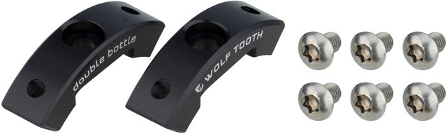 Wolf Tooth Components B-RAD Double Bottle Adapter Flaschenhalter-Halterung - black/universal