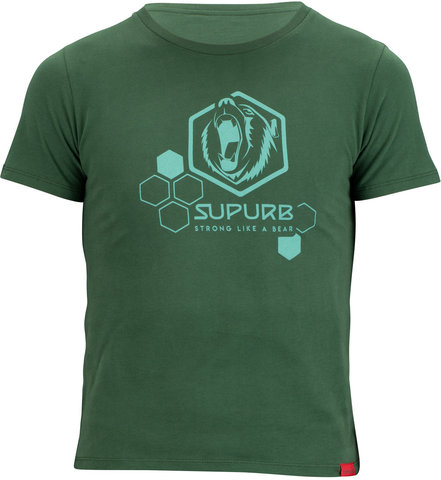 SUPURB Camiseta Casual - dark green/L