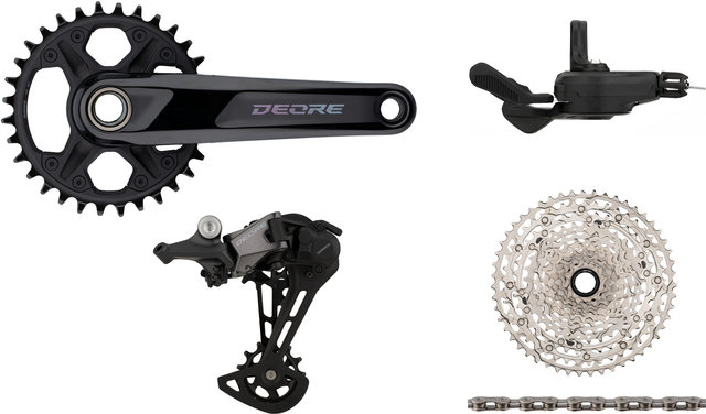 Shimano Deore M6100 1x12 32 Groupset - black/175.0 mm/clamp/10-51
