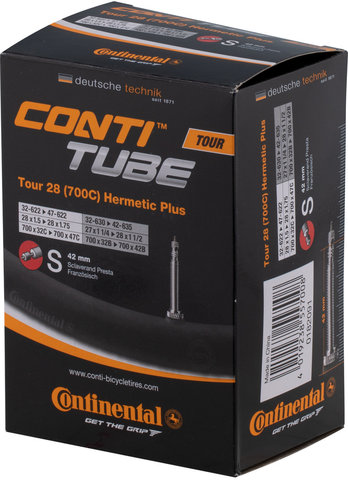 Continental Cámara de aire Tour 28 Hermetic Plus - universal/27-28 x 1 1/4-1,75x2 SV 42 mm