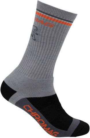 Chromag Pace Socken - grey-orange/39,5-41,5