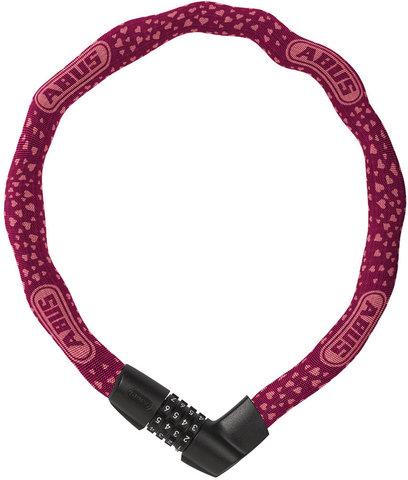 ABUS Tresor 1385/75 Color Chain Lock - cherry heart/75 cm