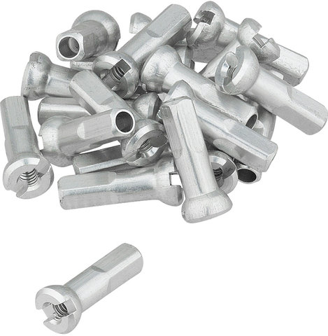 Sapim Polyax Aluminium-Nippel - 20 Stück - silber/14 mm