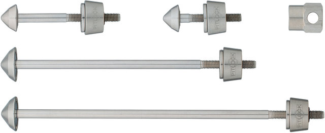 Pitlock Sicherung Set 03/LH Vorderrad + Hinterrad + Lampen/Halterung - silber/universal