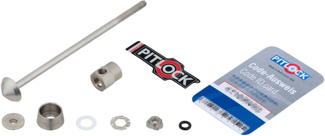 Pitlock Sicherung Set 04 Vorderrad - silber/119 mm