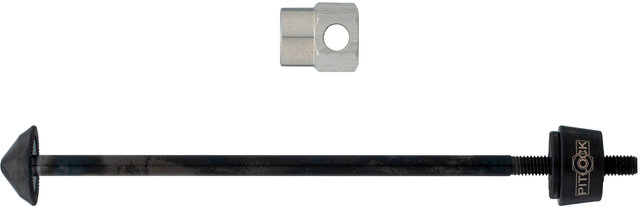 Pitlock Set de bloqueadores 04 rueda delantera - negro/130 mm
