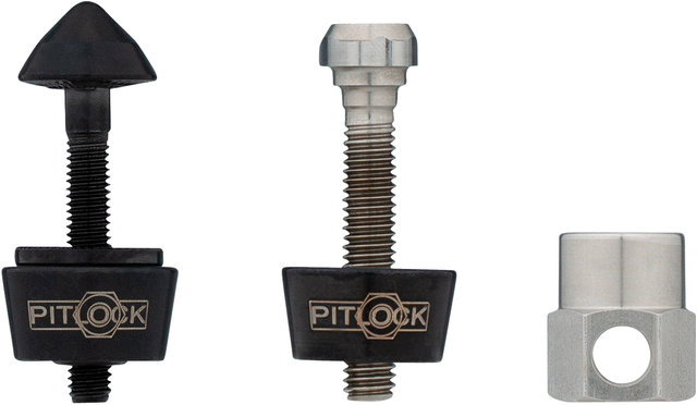 Pitlock Sicherung Set 13 Lampe + Halter - schwarz/23 mm