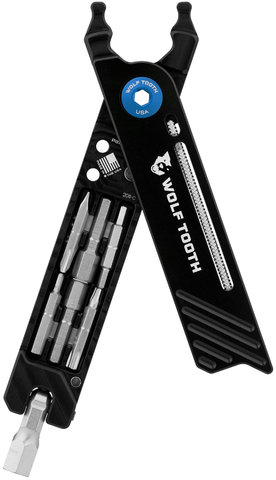 Wolf Tooth Components 8-Bit Pack Pliers Kombizange mit Multitool - black-blue/universal