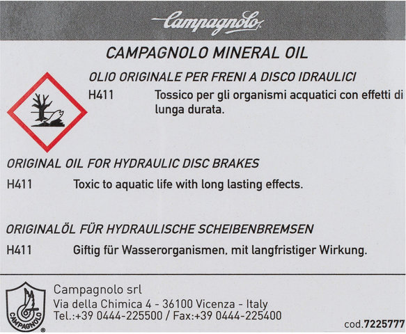 Campagnolo Mineral Oil Brake Fluid - universal/bottle, 50 ml