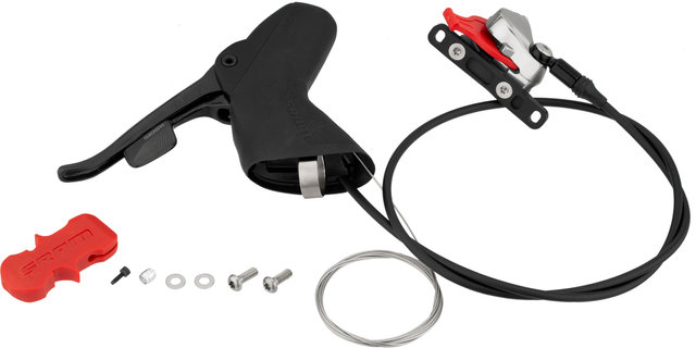SRAM Freno de disco hidr. Red 22 HRD FM c. manetas freno/cambios DoubleTap® - black/rueda delantera izq.