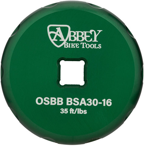 Abbey Bike Tools Bottom Bracket Socket Single Sided Innenlagerwerkzeug für BSA30-16 - green/universal