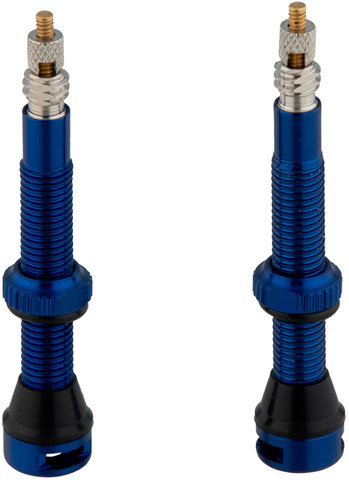 tune Válvula tubeless en set de 2 - azul/SV 44 mm