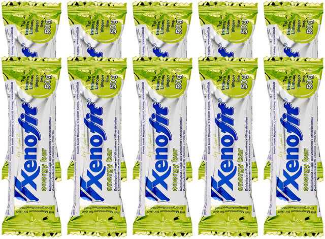 Xenofit energy bar Energieriegel - 10 Stück - ingwer-limone/500 g