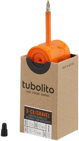 tubolito S-Tubo-CX/Gravel-All Schlauch 27,5"/28" - orange/30-47 x 584-622 SV 42 mm