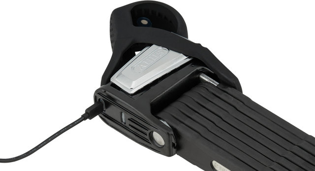 ABUS Candado plegable con control remoto Bordo 6500A SmartX y soporte SH - black/110 cm