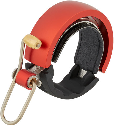 Knog Oi Luxe Bicycle Bell - black-red/large