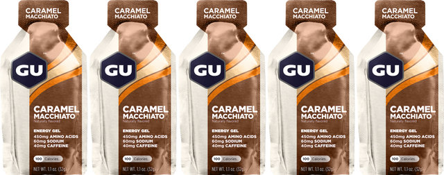 GU Energy Labs Energy Gel - 5 Stück - caramel macchiato/160 g