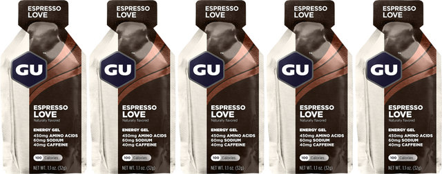 GU Energy Labs Energy Gel - 5 Stück - espresso love/160 g