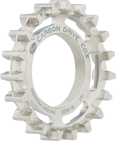 Gates CDX Thread-On / Fixie Rear Belt Drive Sprocket - silver/19 tooth