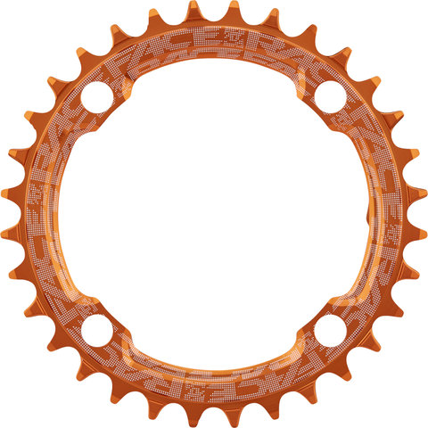 Race Face Narrow Wide Chainring, 4-arm, 104 mm BCD, 10-/11-/12-speed - orange/32 tooth