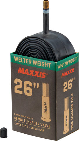 Maxxis Cámara de aire Welterweight 26" - negro/26 x 1,5-2,5 AV 48 mm