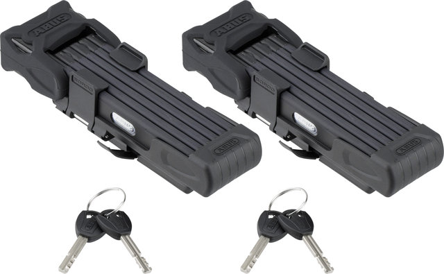 ABUS Bordo 6000 SH TwinSet Folding Lock w/ SH Keyed-Alike Bracket - black/90 cm