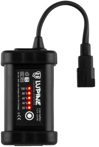 Lupine SmartCore Li-Ion Battery with Hook & Loop Fastener - black/6.9 Ah