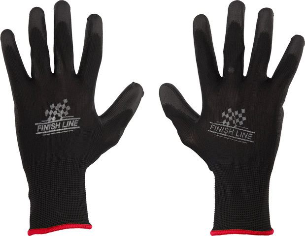 Finish Line Mechanic's Gloves - black-red/L/XL