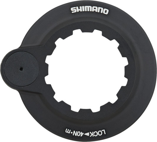 Shimano SM-RT64 Center Lock Brake Rotor for Deore w/ Magnet + Internal Teeth - silver-black/180 mm