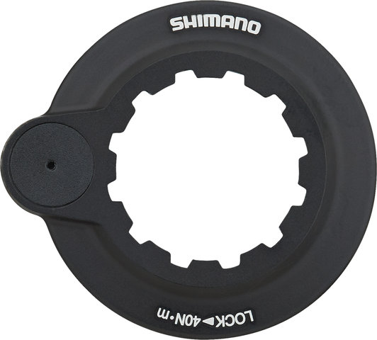 Shimano SM-RT64 Center Lock Brake Rotor for Deore w/ Magnet + Internal Teeth - silver-black/160 mm