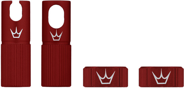 Peatys Chris King Edition MK2 Tubeless Ventil Ersatzteil-Set - red/universal