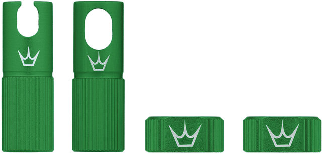 Peatys Chris King Edition MK2 Tubeless Ventil Ersatzteil-Set - emerald/universal