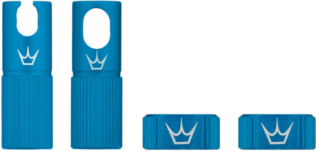 Peatys Chris King Edition MK2 Tubeless Ventil Ersatzteil-Set - turquoise/universal