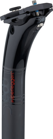 DEDA Tija de sillín Superleggero Carbon - polish on black/31,6 mm / 350 mm / SB 25 mm